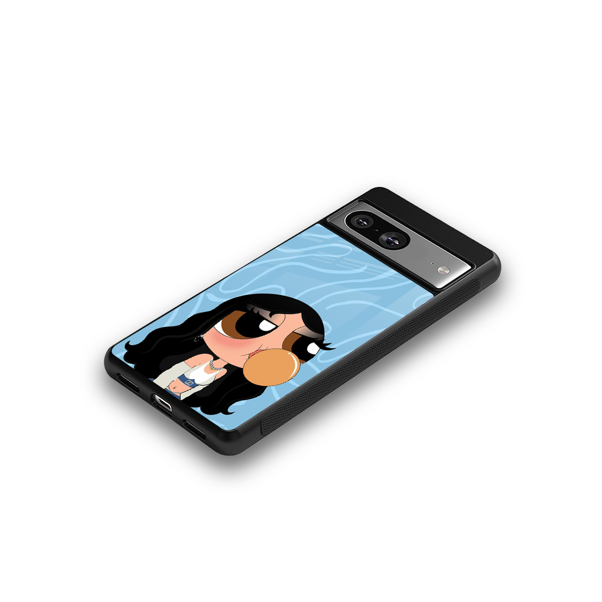 bubbly blue back phone cover | glass case for Google Pixel 8