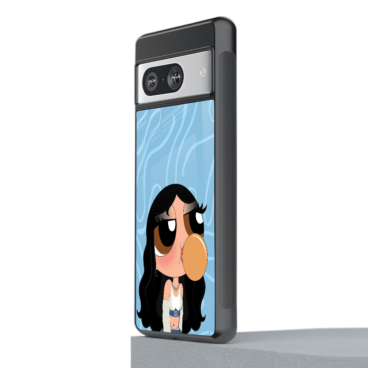 bubbly blue back phone cover | glass case for Google Pixel 8