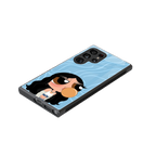 bubbly blue back phone cover | glass case for samsung galaxy s23 ultra