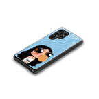 bubbly blue back phone cover | glass case for samsung galaxy s25 ultra