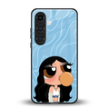 bubbly blue back phone cover | glass case for samsung galaxy s24