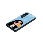 bubbly blue back phone cover | glass case for samsung galaxy s25