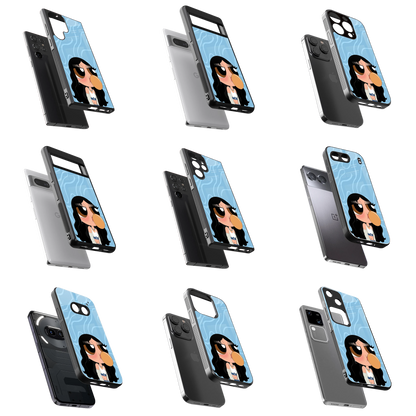 Durable Glass Back Mobile Case for iPhone, Samsung, OnePlus, Google Pixel, Redmi, Vivo, Oppo
