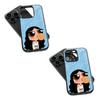 Trendy Glass Back Mobile Case for iPhone, Samsung, Redmi, OnePlus, Google Pixel, Motorola