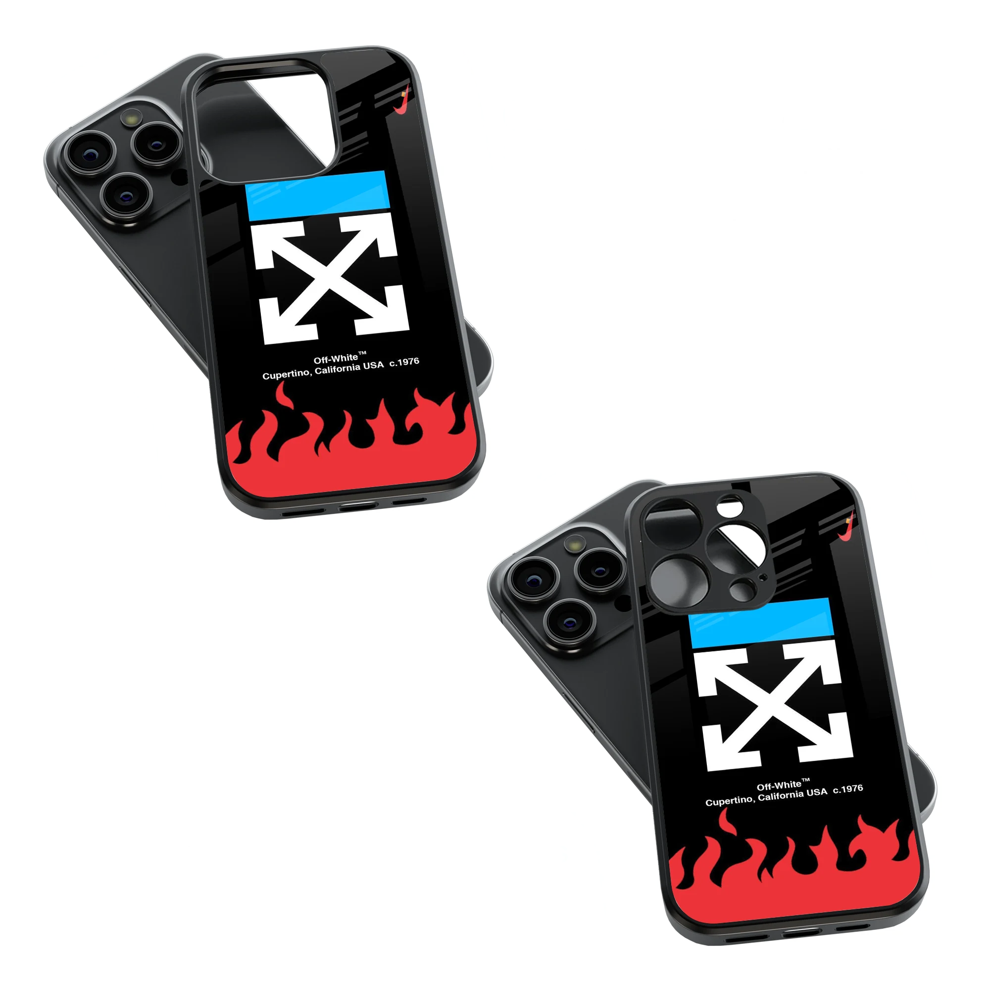 Trendy Glass Back Mobile Case for iPhone, Samsung, Redmi, OnePlus, Google Pixel, Motorola