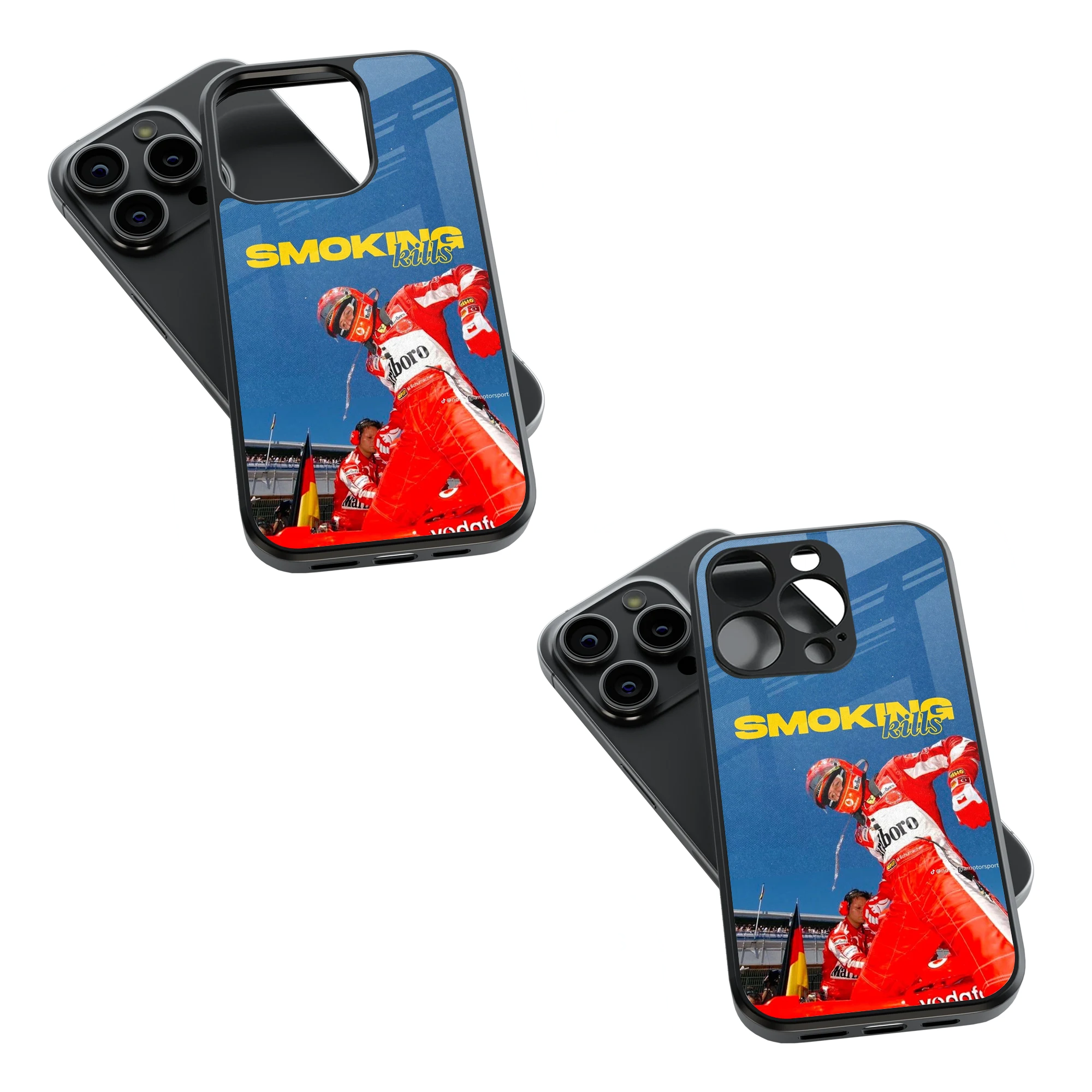 Trendy Glass Back Mobile Case for iPhone, Samsung, Redmi, OnePlus, Google Pixel, Motorola