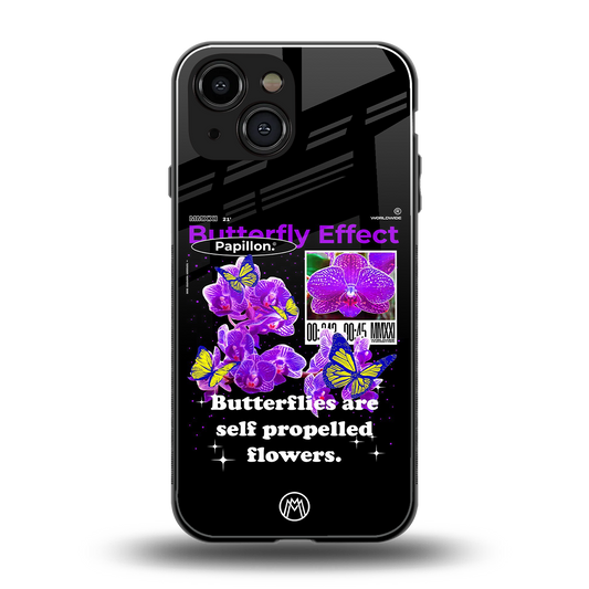 butterfly effect back phone cover | glass case for iphone 13 mini
