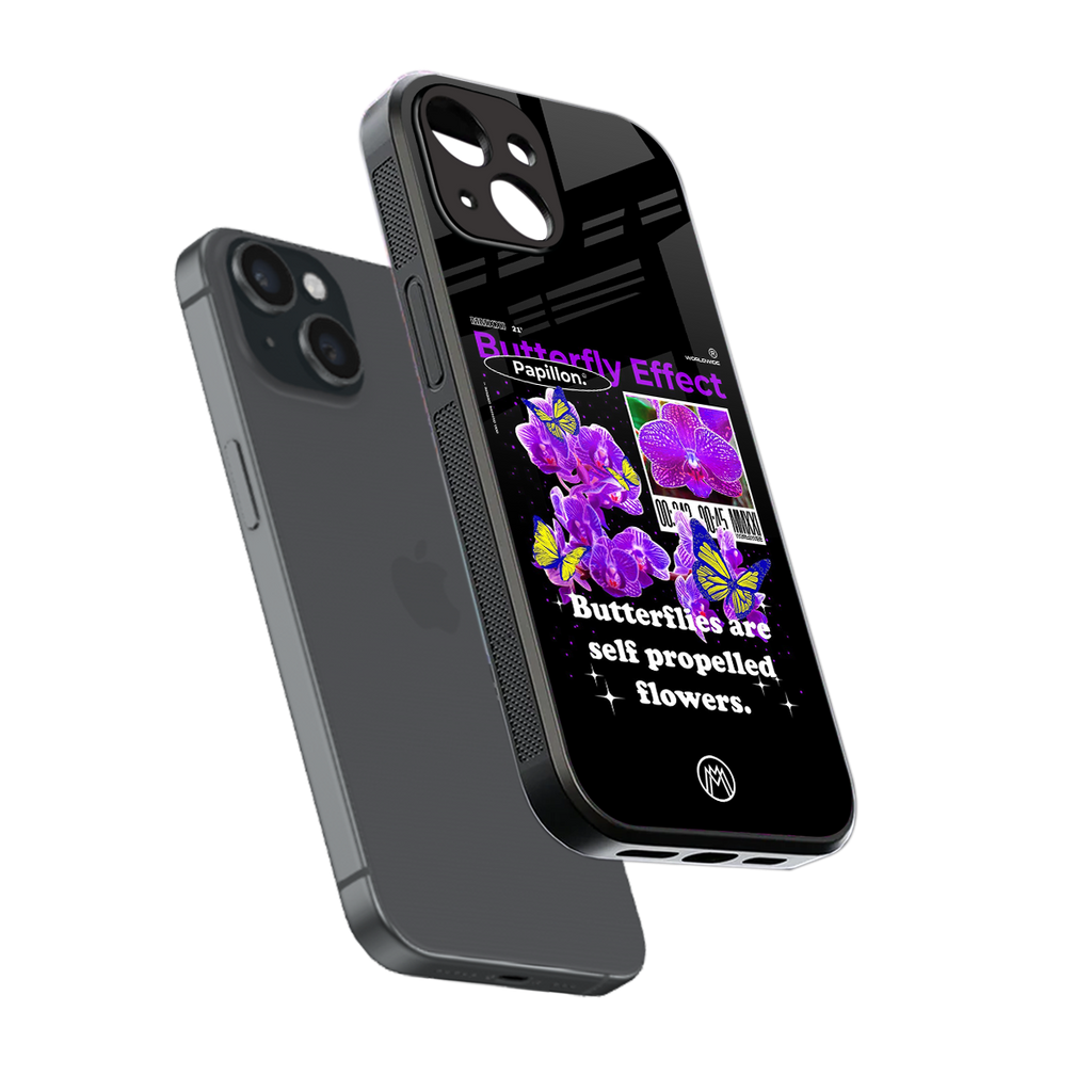 butterfly effect back phone cover | glass case for iphone 13 mini