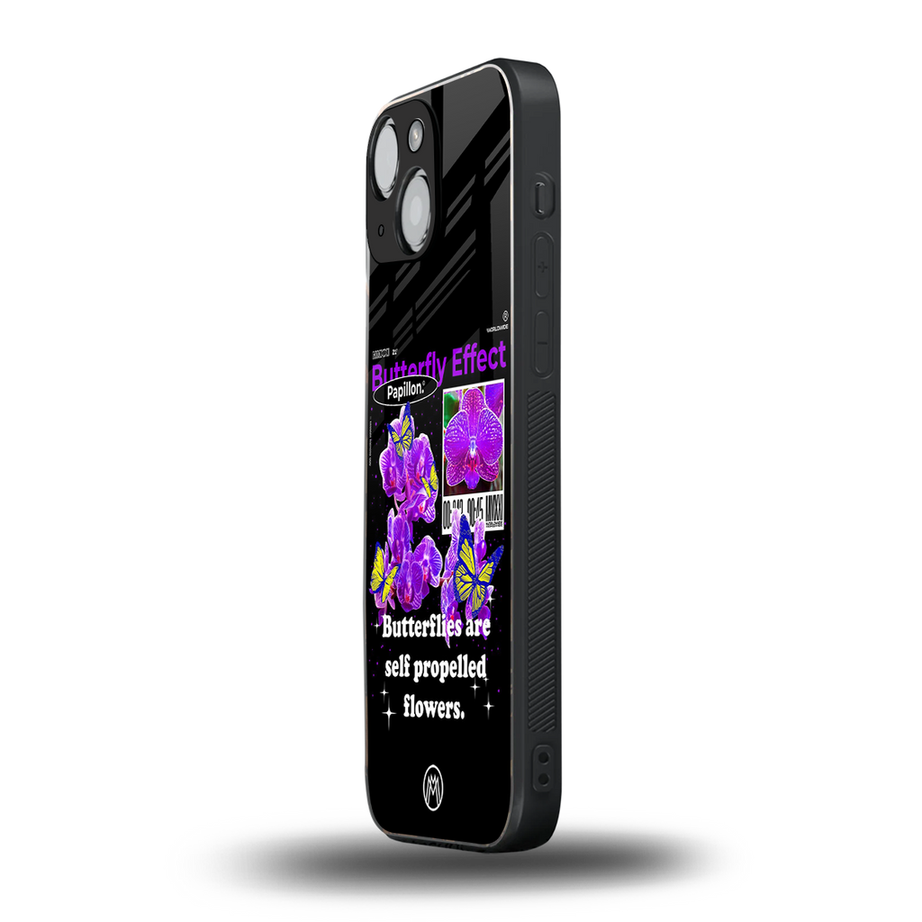 butterfly effect back phone cover | glass case for iphone 13 mini