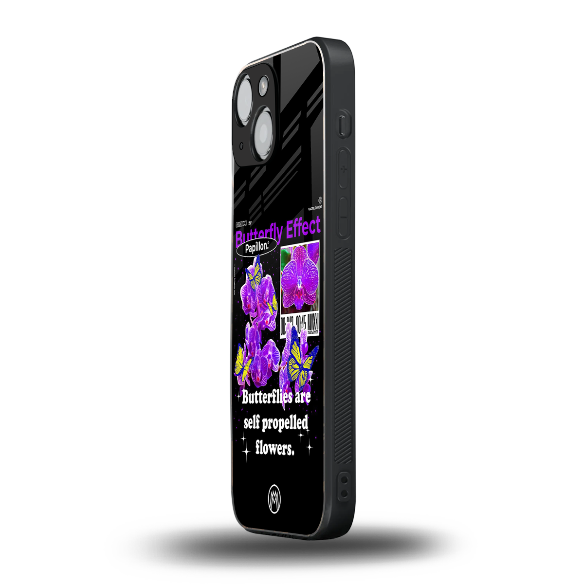 butterfly effect back phone cover | glass case for iphone 13 mini