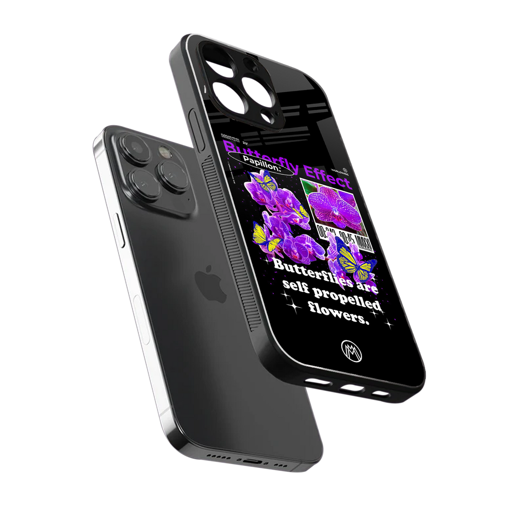 butterfly effect back phone cover | glass case for iphone 13 pro