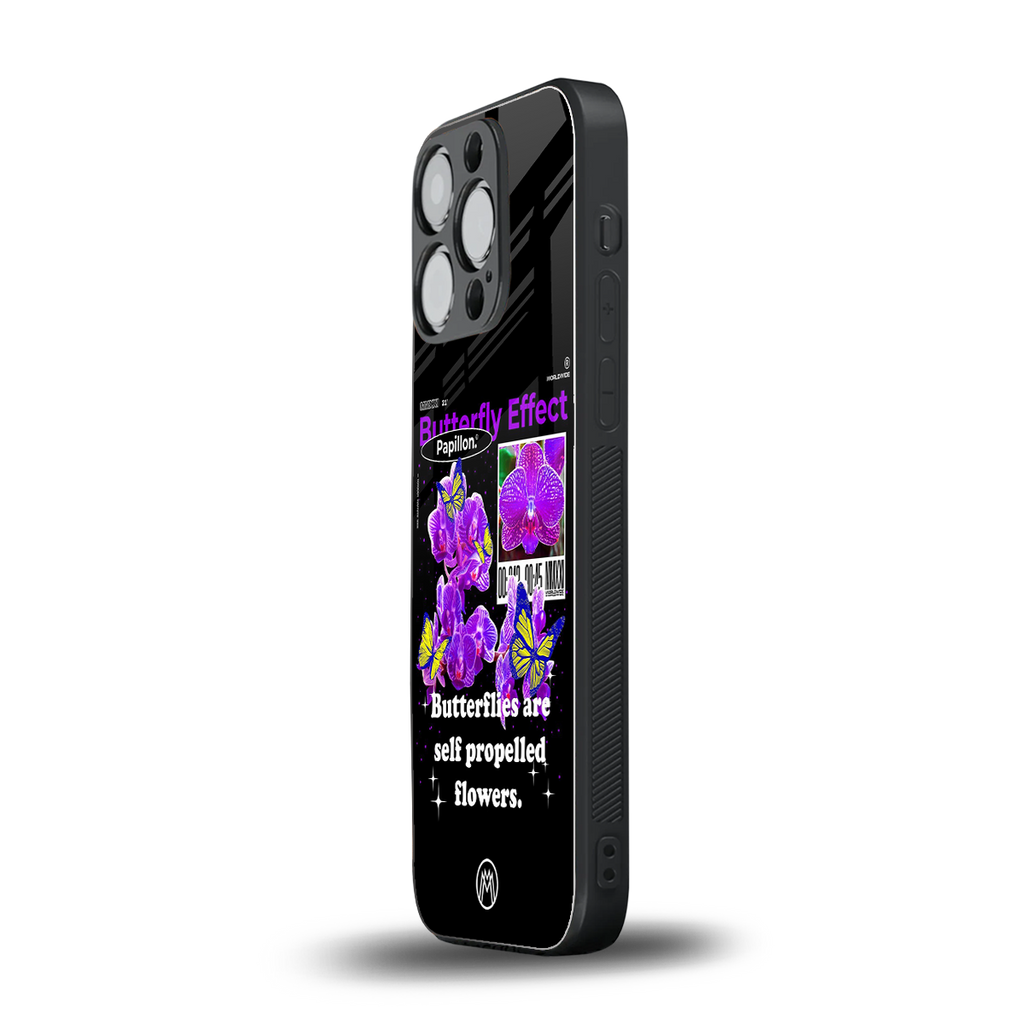butterfly effect back phone cover | glass case for iphone 13 pro