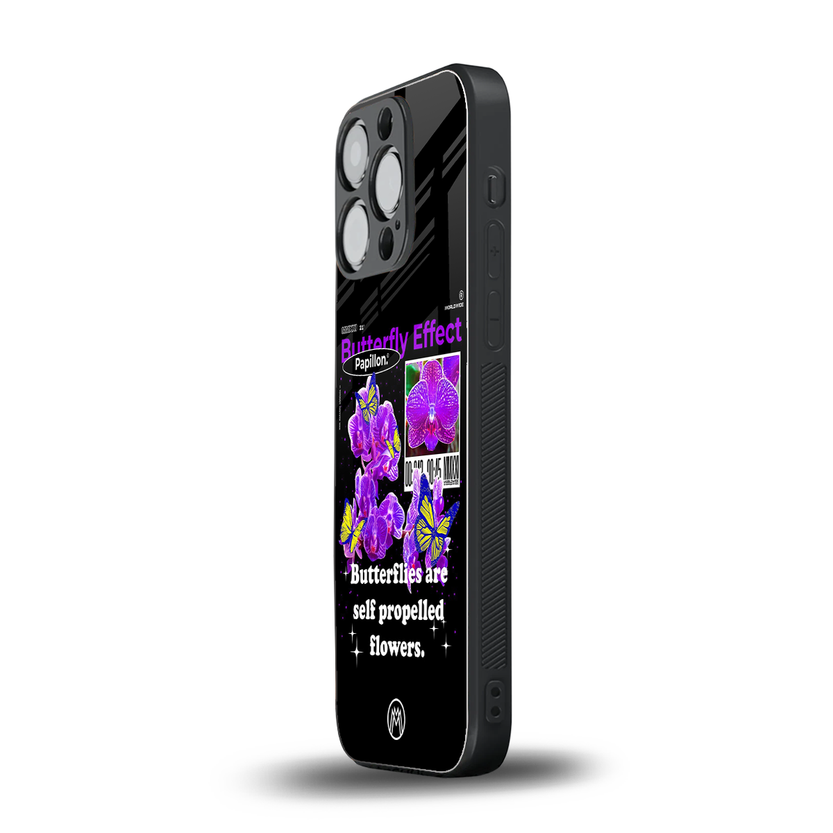 butterfly effect back phone cover | glass case for iphone 13 pro