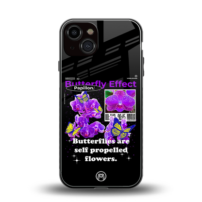 butterfly effect back phone cover | glass case for iphone 13