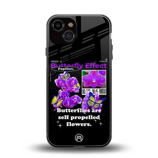 butterfly effect back phone cover | glass case for iphone 13