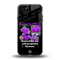 butterfly effect back phone cover | glass case for iphone 14 plus
