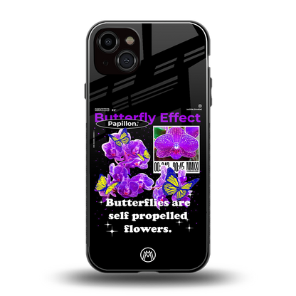 butterfly effect back phone cover | glass case for iphone 14 plus