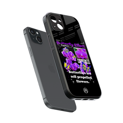 butterfly effect back phone cover | glass case for iphone 14 plus