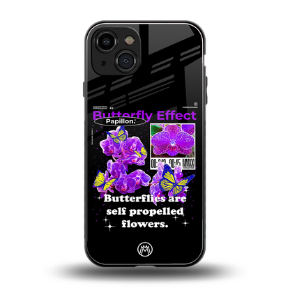 butterfly effect back phone cover | glass case for iphone 15