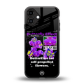 butterfly effect back phone cover | glass case for iphone 16 plus