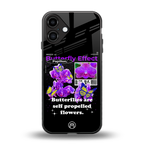 butterfly effect back phone cover | glass case for iphone 16 plus
