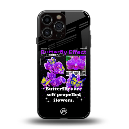 butterfly effect back phone cover | glass case for iphone 16 pro max