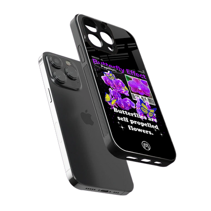 butterfly effect back phone cover | glass case for iphone 16 pro max