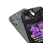 butterfly effect back phone cover | glass case for iphone 13 pro max