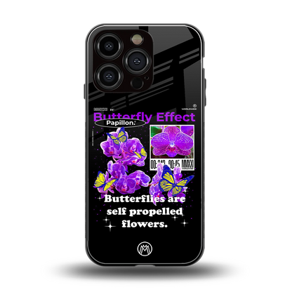 butterfly effect back phone cover | glass case for iphone 16 pro