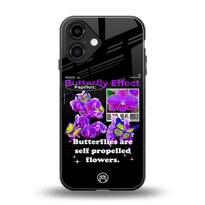 butterfly effect back phone cover | glass case for iphone 16