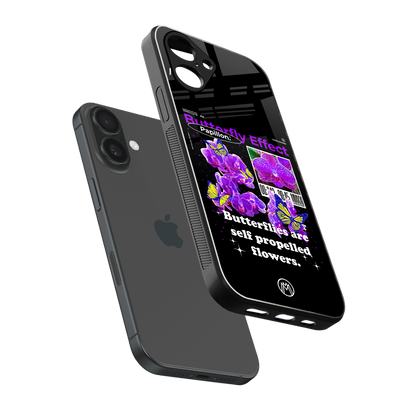 butterfly effect back phone cover | glass case for iphone 16