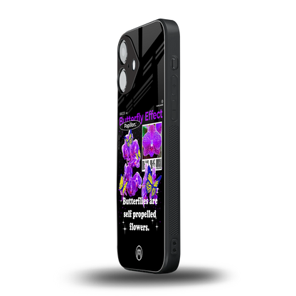 butterfly effect back phone cover | glass case for iphone 16