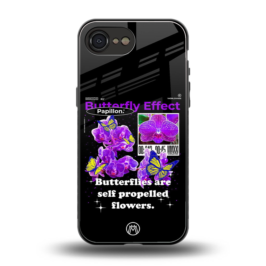 butterfly effect back phone cover | glass case for iphone 16e