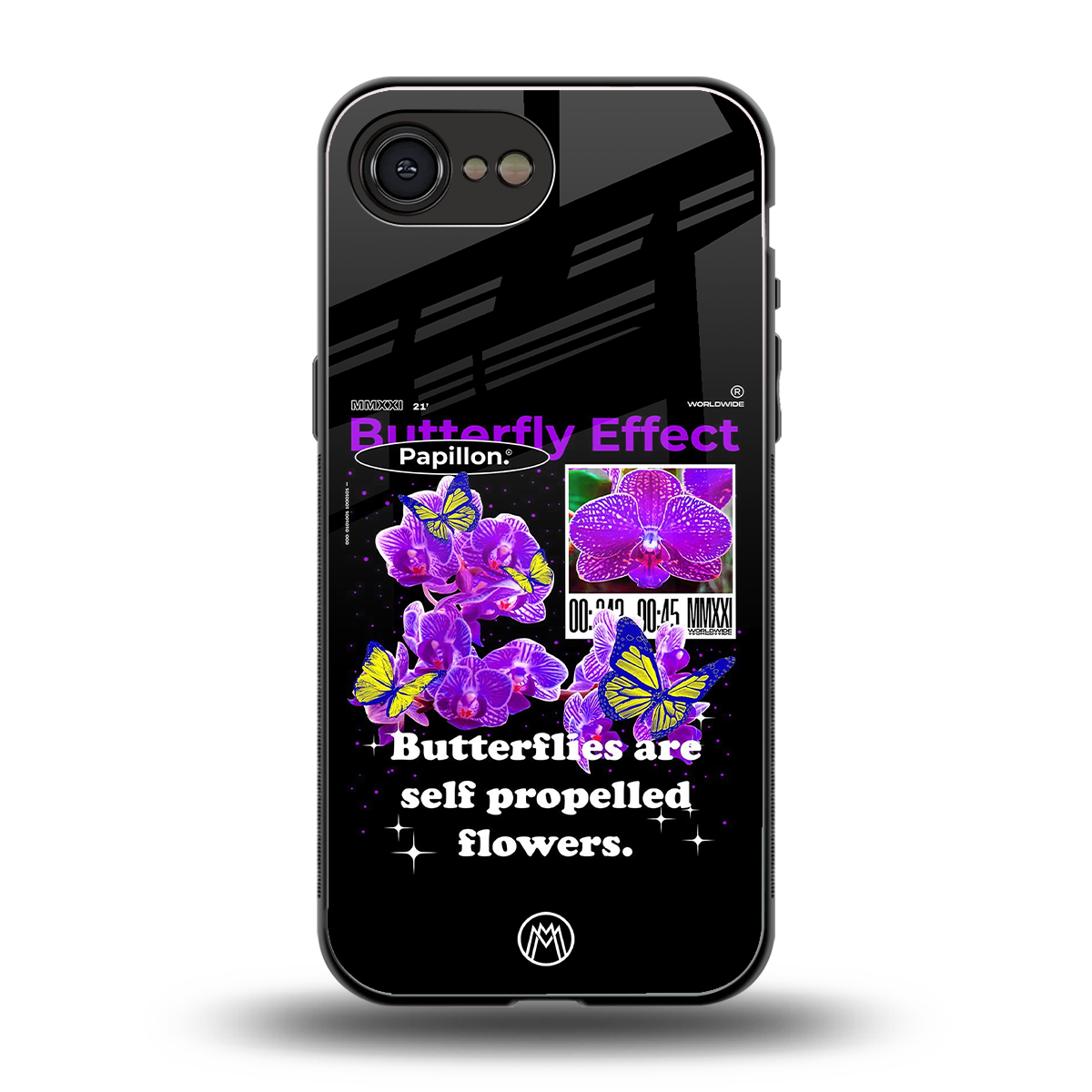butterfly effect back phone cover | glass case for iphone 16e