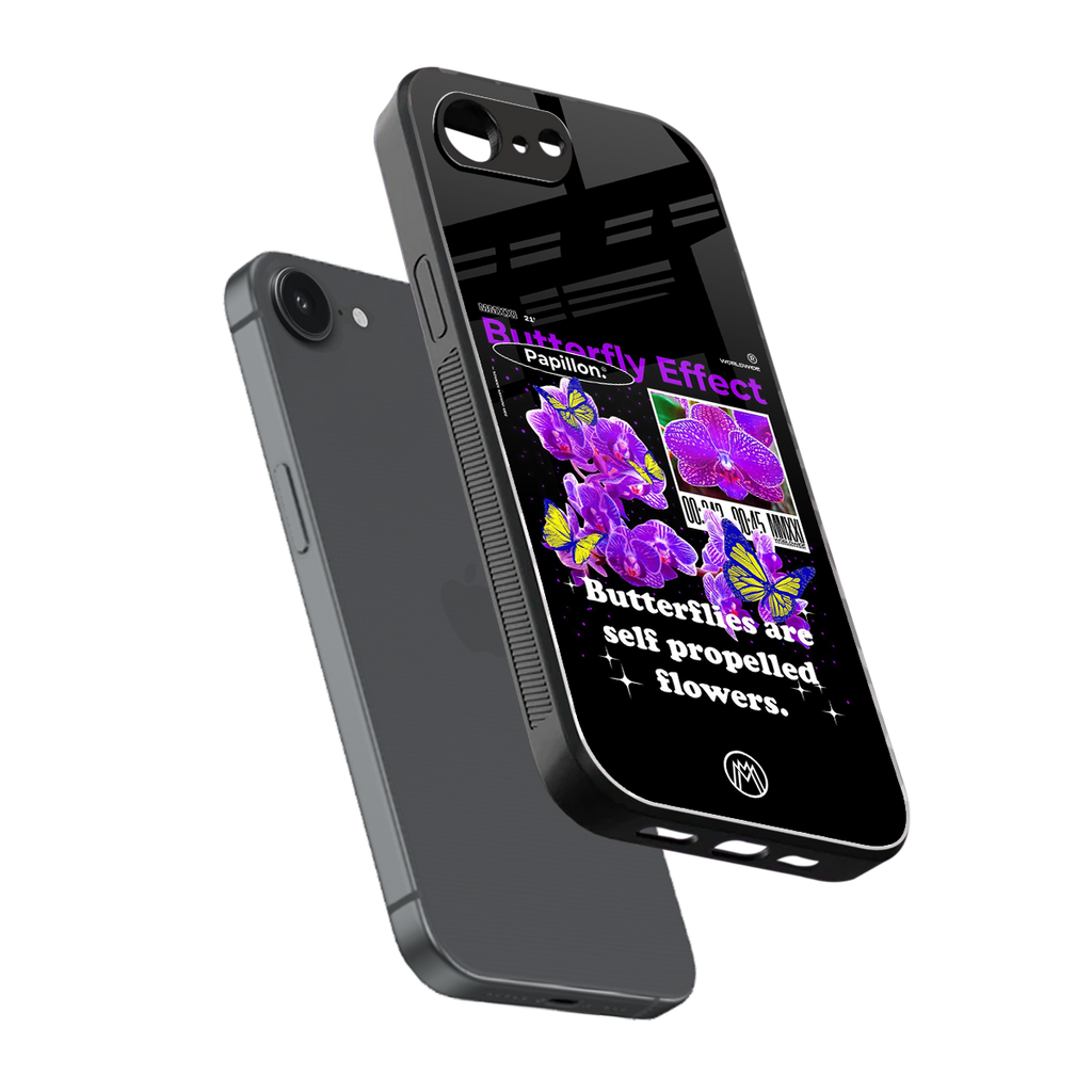 butterfly effect back phone cover | glass case for iphone 16e