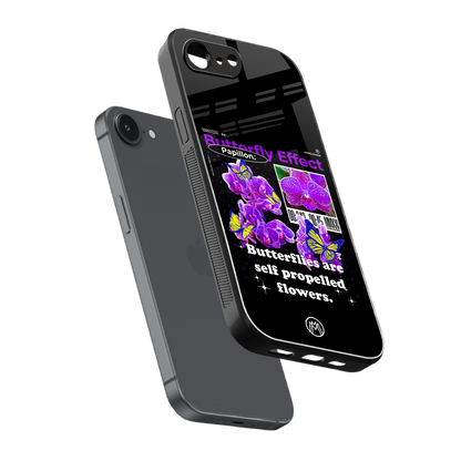 butterfly effect back phone cover | glass case for iphone 16e