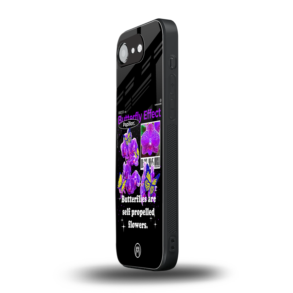 butterfly effect back phone cover | glass case for iphone 16e