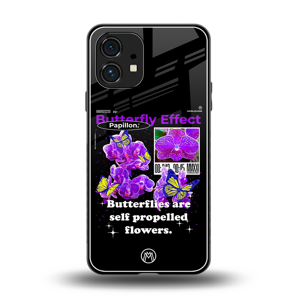 butterfly effect back phone cover | glass case for nothing phone 1