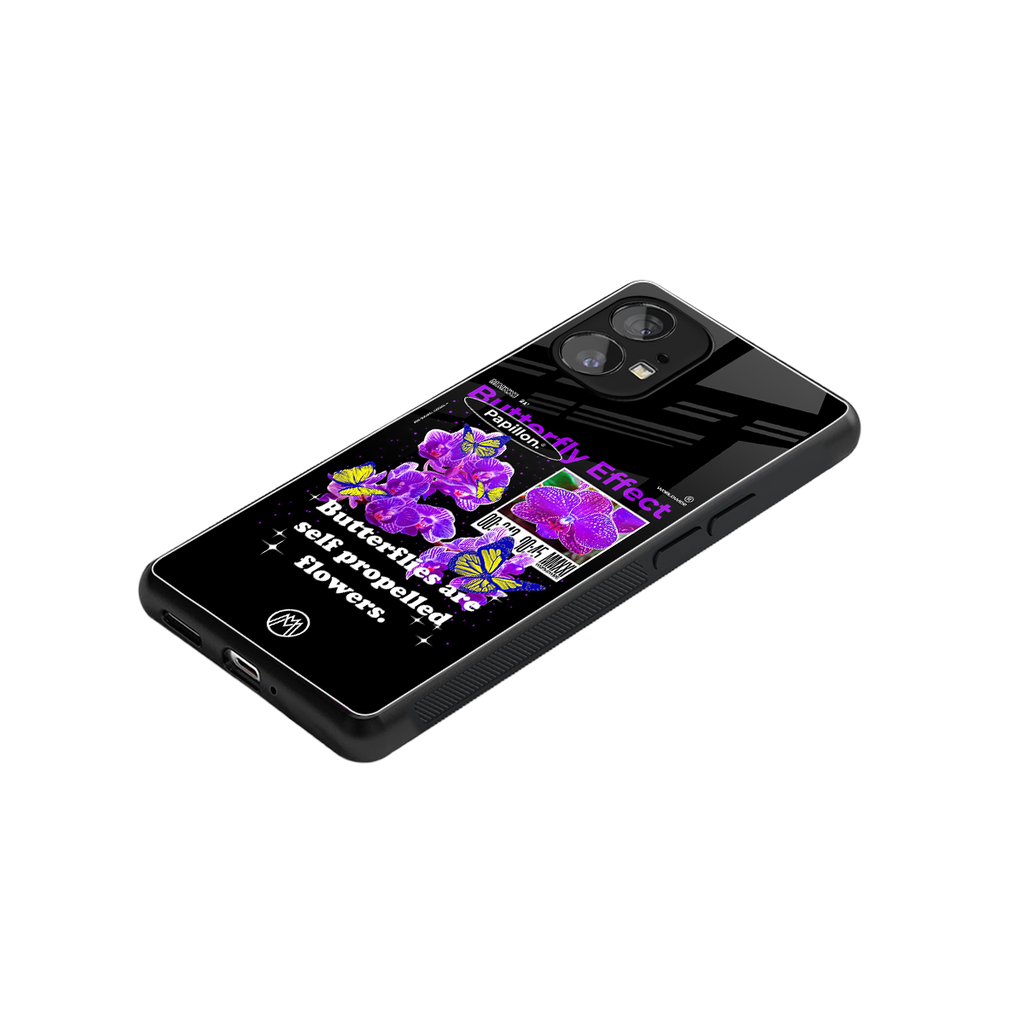 butterfly effect back phone cover | glass case for nothing phone 1