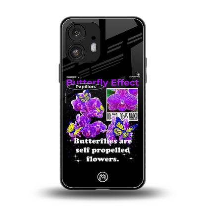butterfly effect back phone cover | glass case for nothing phone 2