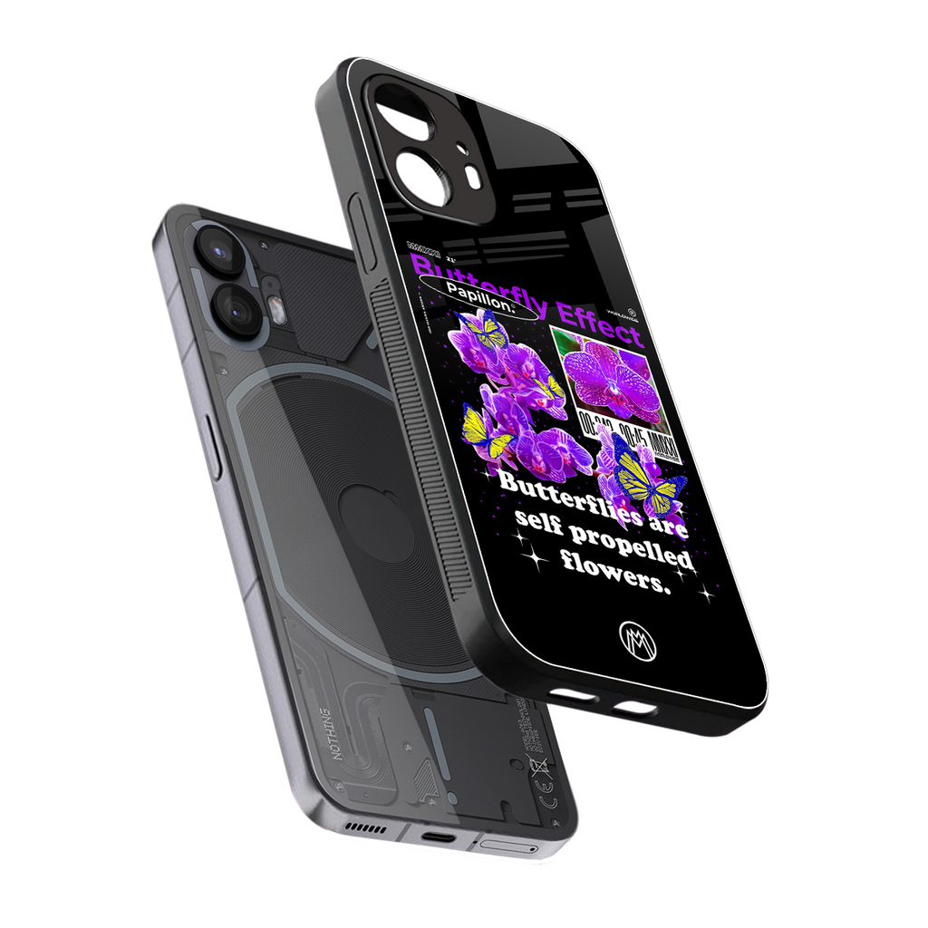 butterfly effect back phone cover | glass case for nothing phone 2