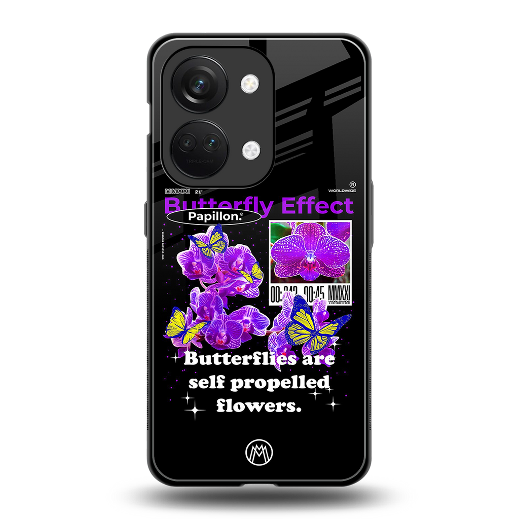 butterfly effect back phone cover | glass case for oneplus nord 3