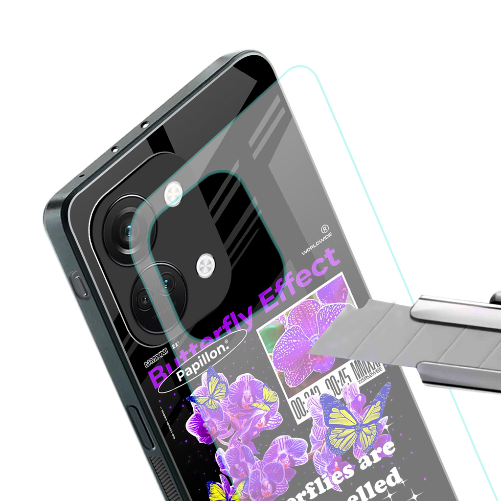 butterfly effect back phone cover | glass case for oneplus nord 3