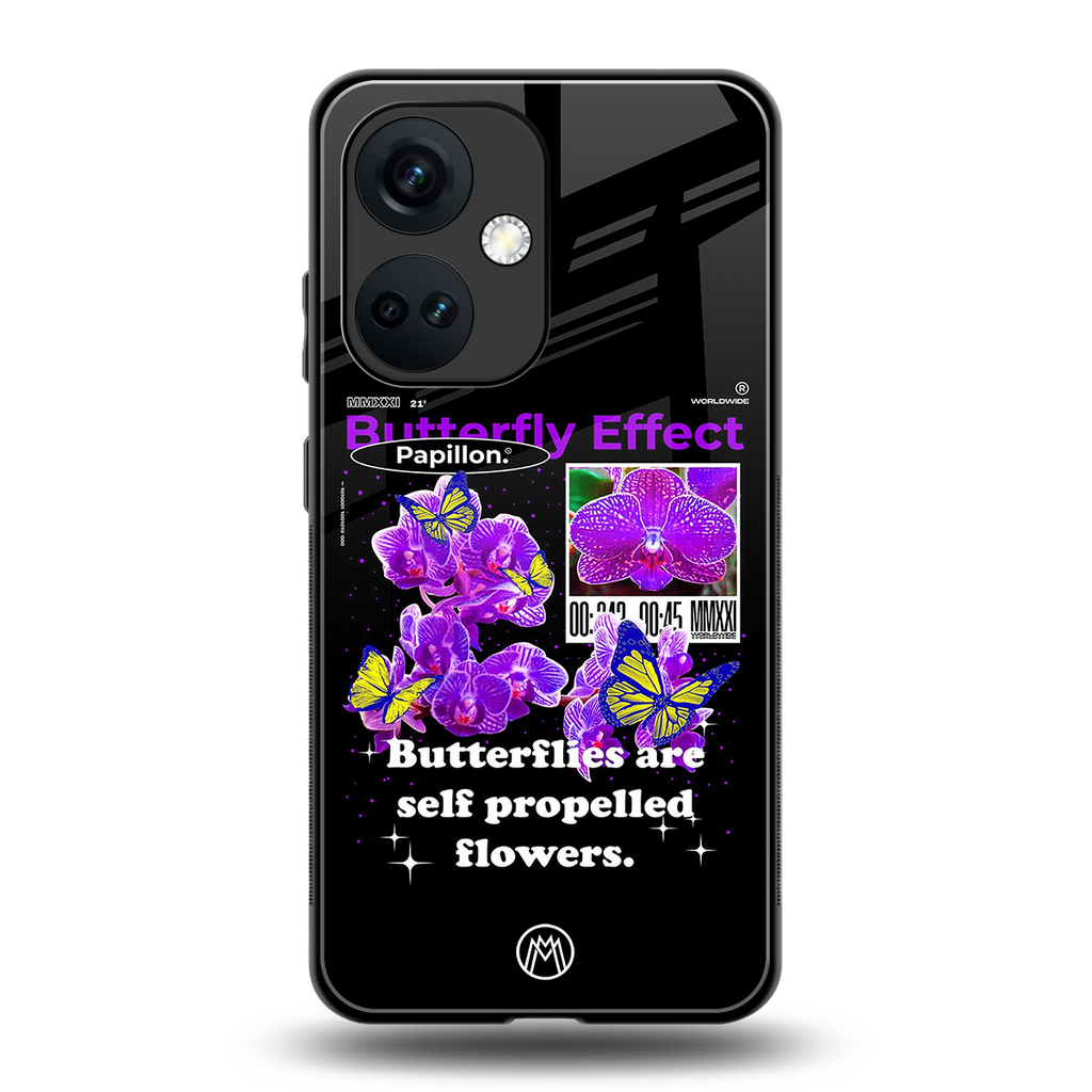 butterfly effect back phone cover | glass case for oneplus nord ce 3