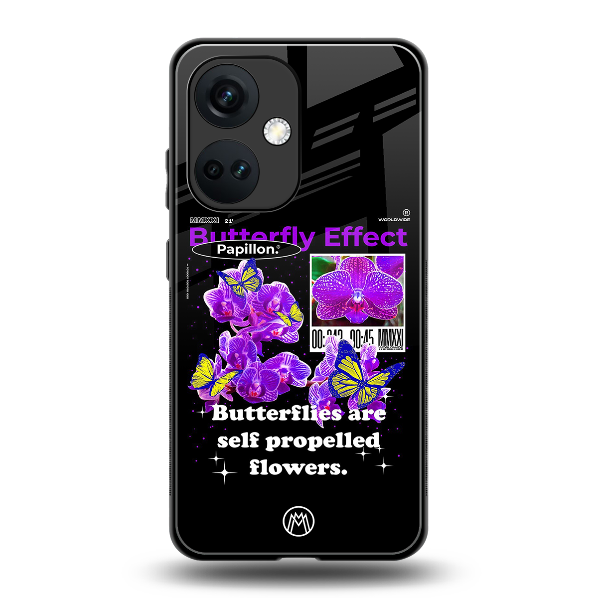butterfly effect back phone cover | glass case for oneplus nord ce 3