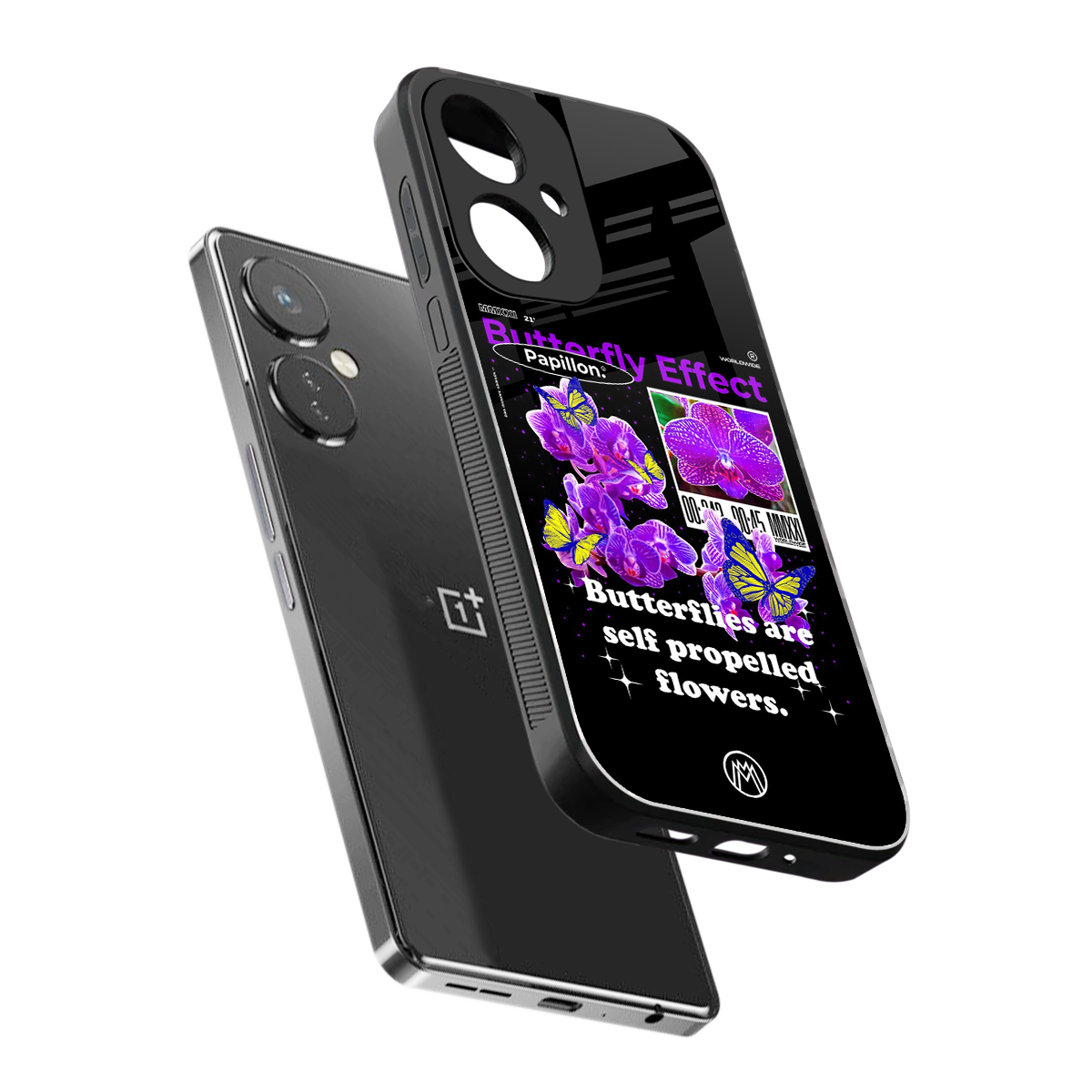 butterfly effect back phone cover | glass case for oneplus nord ce 3