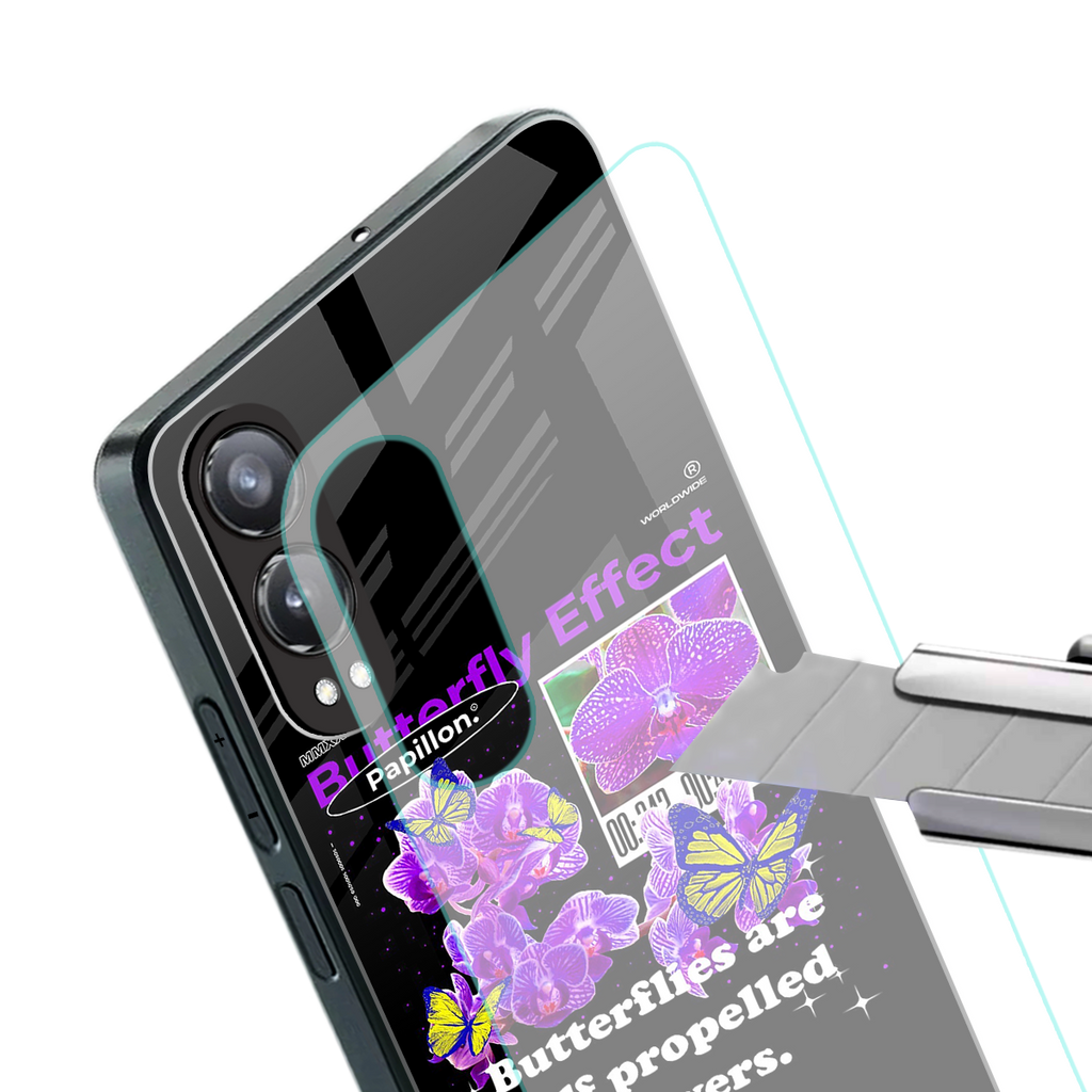 butterfly effect back phone cover | glass case for oneplus nord ce 4 lite