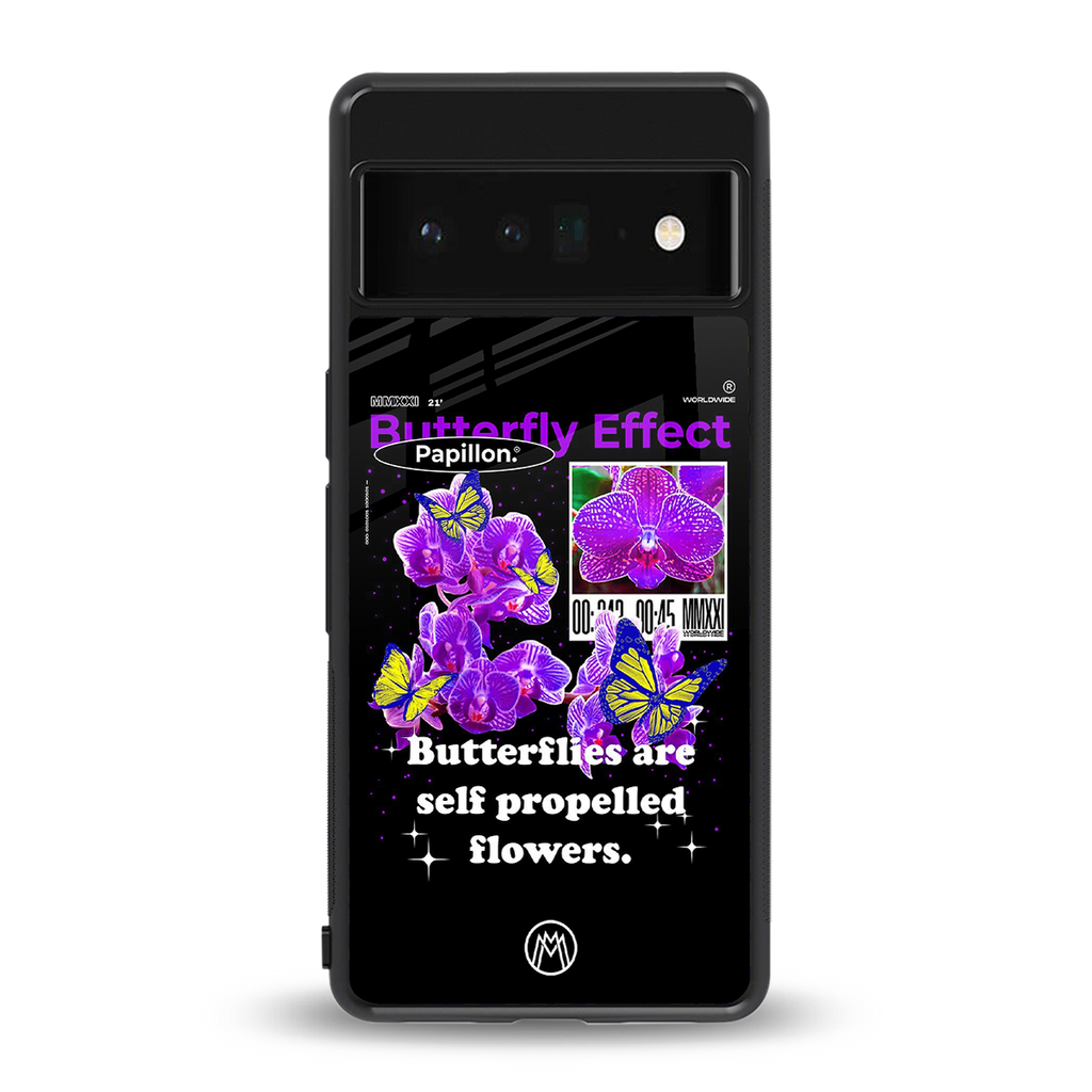 butterfly effect back phone cover | glass case for google pixel 6 pro