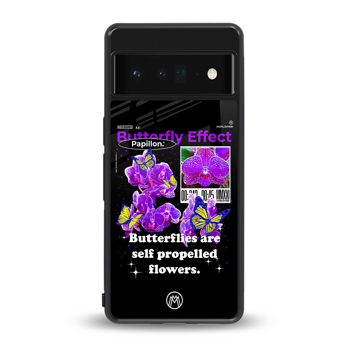 butterfly effect back phone cover | glass case for google pixel 6 pro