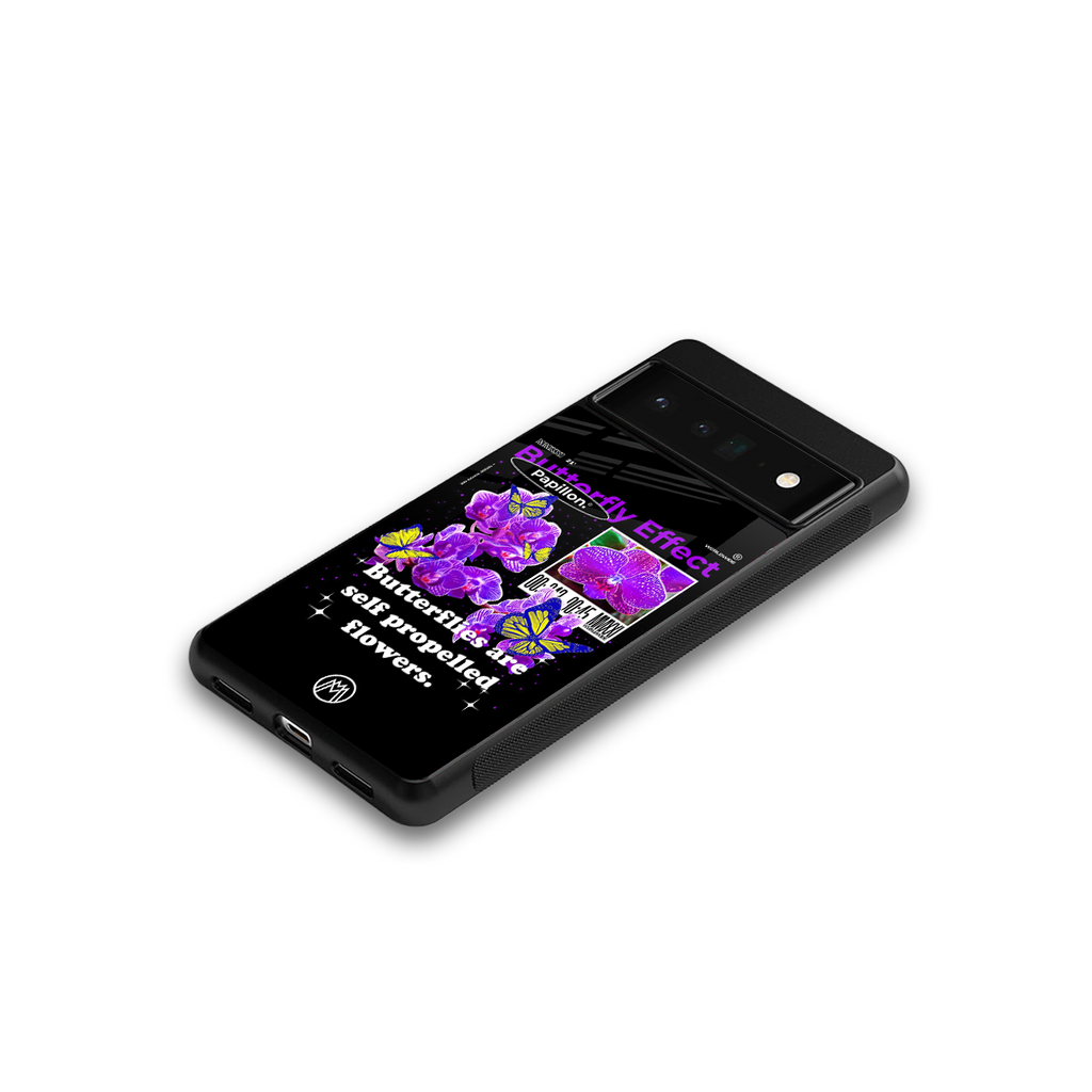 butterfly effect back phone cover | glass case for google pixel 6 pro